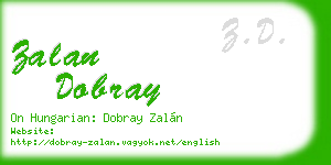 zalan dobray business card